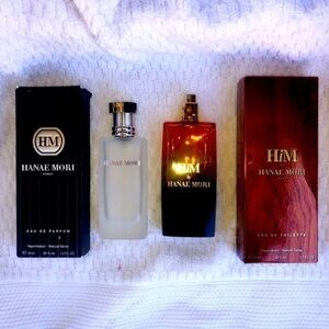 Hanae Mori HM & HiM (Discontinued) bottles and boxes that are empty
